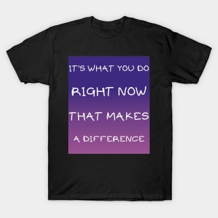 It's what you do right now T-Shirt